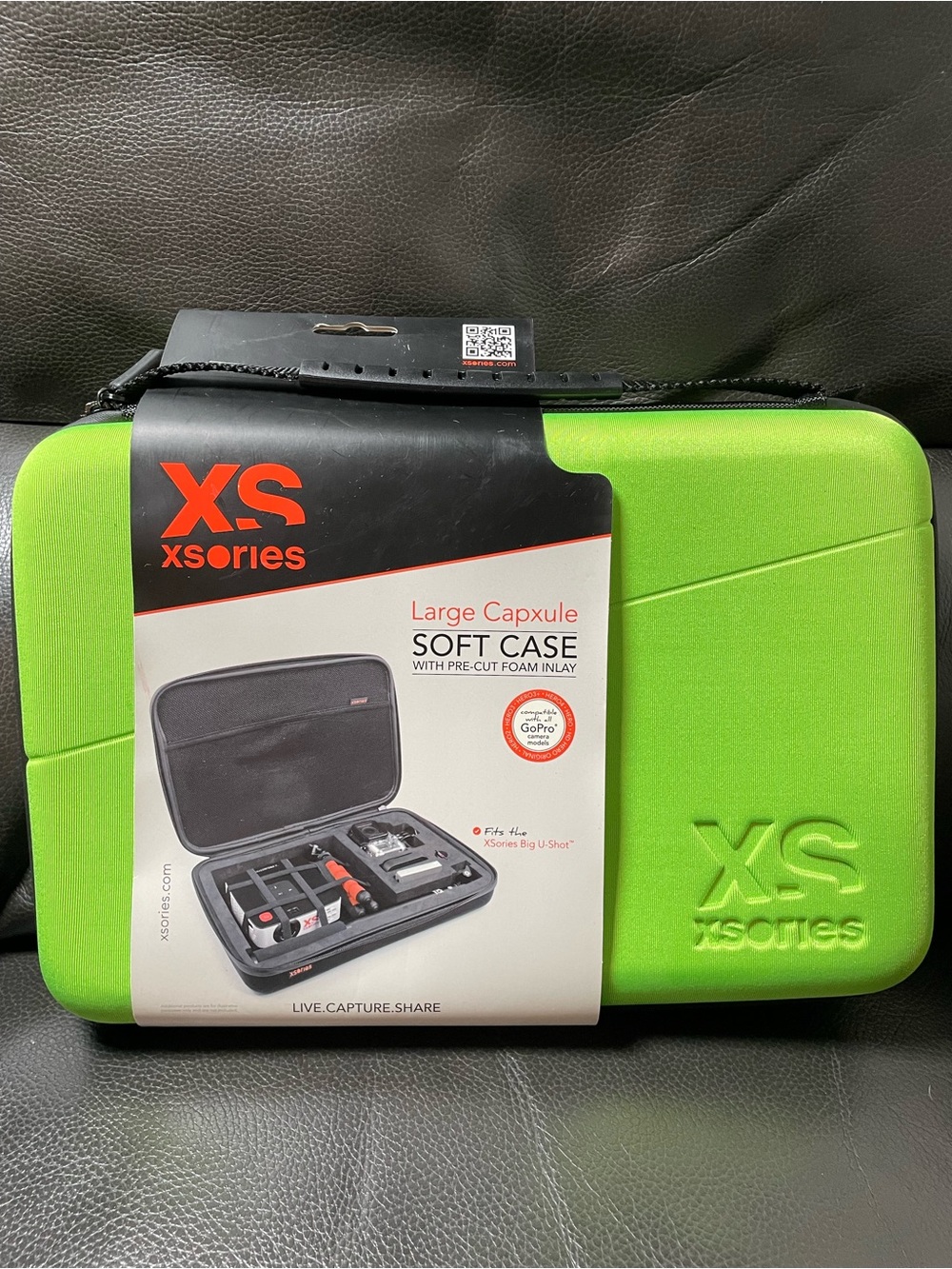 XSories Large Capsule Soft Case for GoPro Camera w/ Pre-Cut Foam Carry Case